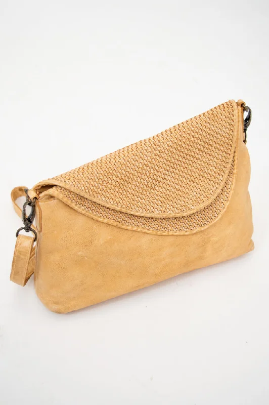 Handbag 072, Buckskin, Leather