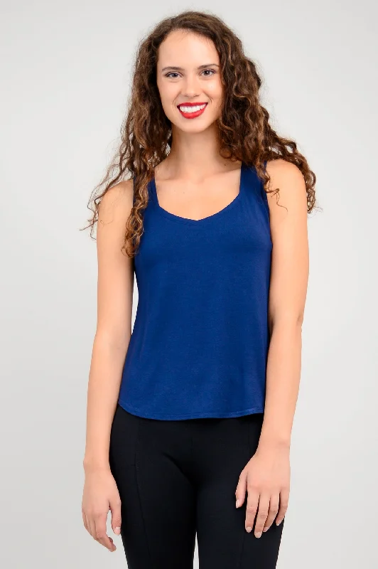 Ritzy Tank, Indigo, Bamboo